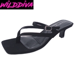 ABLE-07 WHOLESALE WOMEN'S LOW KITTEN HEEL SANDALS (NUBUCK)