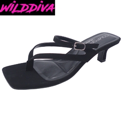 ABLE-07 WHOLESALE WOMEN'S LOW KITTEN HEEL SANDALS (NUBUCK)