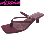 ABLE-07 WHOLESALE WOMEN'S LOW KITTEN HEEL SANDALS (NUBUCK)