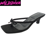 ABLE-22 WHOLESALE WOMEN'S LOW KITTEN HEEL SANDALS (NUBUCK)