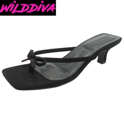 ABLE-22 WHOLESALE WOMEN'S LOW KITTEN HEEL SANDALS (NUBUCK)