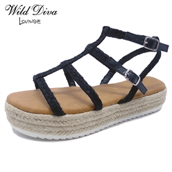 *SOLD OUT*AKA-02 WHOLESALE WOMEN'S FLATFORM SANDALS