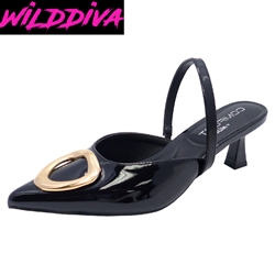 ALEENA-43 WHOLESALE WOMEN'S LOW HEEL PUMPS (PU)