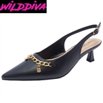 ALEENA-50 WHOLESALE WOMEN'S LOW HEEL PUMPS (PU)