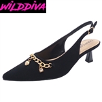ALEENA-50 WHOLESALE WOMEN'S LOW HEEL PUMPS (NUBUCK)