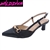 ALOSA-05 WHOLESALE WOMEN'S LOW HEEL PUMPS (CANVAS)