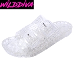 AMAR-20 WHOLESALE WOMEN'S JELLY FOOTBED SANDALS