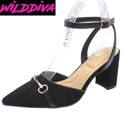 AMIYA-35 WHOLESALE WOMEN'S POINTED TOE PUMPS (NUBUCK)