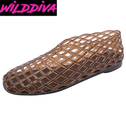 ANSLA-02 WHOLESALE WOMEN'S FISHERMAN STYLE JELLY FLATS
