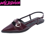 ASTOR-15 WOMEN'S CASUAL POINTY TOE FLAT MULES ***LOW STOCK