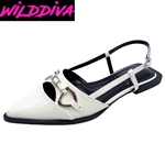 ASTOR-15 WOMEN'S CASUAL POINTY TOE FLAT MULES ***LOW STOCK