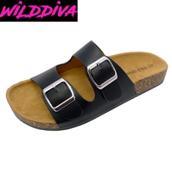 AUDRINA-06 WHOLESALE WOMEN'S FASHION FOOTBED SANDALS ***LOW STOCK