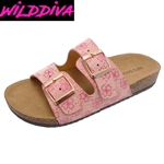 AUDRINA-06L WHOLESALE WOMEN'S FASHION FOOTBED SANDALS