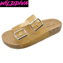 AUDRINA-41A WHOLESALE WOMEN'S FASHION FOOTBED SANDALS
