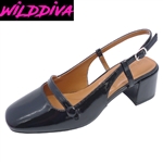 BINA-01 WOMEN'S LOW BLOCK HEEL MARY JANE PUMPS