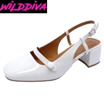 BINA-01 WOMEN'S LOW BLOCK HEEL MARY JANE PUMPS