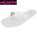 BRANNY-02 WHOLESALE WOMEN'S FLAT JELLY SANDALS