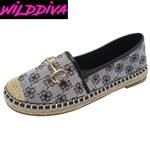 BRIANNAH-59 WOMEN'S CASUAL JUTE FLATS