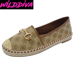 BRIANNAH-59 WOMEN'S CASUAL JUTE FLATS