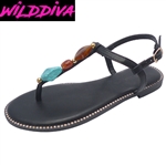 CRISTA-38 WHOLESALE WOMEN'S FLAT SANDALS