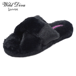 *SOLD OUT*CUDDLES-08 WOMEN'S CASUAL FUR SLIPPERS