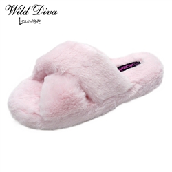 *SOLD OUT*CUDDLES-08 WOMEN'S CASUAL FUR SLIPPERS