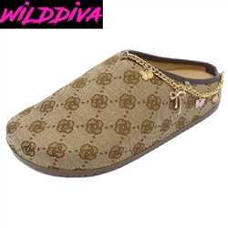 GENTLY-07 WHOLESALE WOMEN'S FASHION FOOTBED CLOG SANDALS