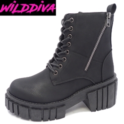*SOLD OUT*JETTIA-02 WHOLESALE WOMEN'S LUG SOLE ANKLE BOOTS