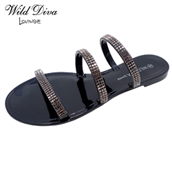 *SOLD OUT*JOANIE-280 WHOLESALE WOMEN'S FLAT JELLY SANDALS