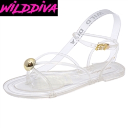 JOANIE-381 WHOLESALE WOMEN'S FLAT JELLY SANDALS