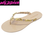JOLIE-83 WHOLESALE WOMEN'S FLAT JELLY SANDALS