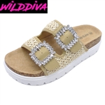 JOONIE-09 WHOLESALE WOMEN'S FOOTBED SANDALS ***LOW STOCK