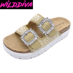 JOONIE-09 WHOLESALE WOMEN'S FOOTBED SANDALS ***LOW STOCK