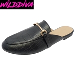 KAI-10 WOMEN'S CASUAL SLIP ON FLAT MULES