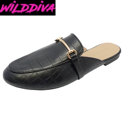 KAI-10 WOMEN'S CASUAL SLIP ON FLAT MULES