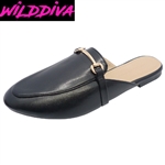 KAI-10 WOMEN'S CASUAL SLIP ON FLAT MULES