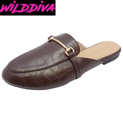 KAI-10 WOMEN'S CASUAL SLIP ON FLAT MULES