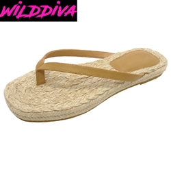KASARA-01 WHOLESALE WOMEN'S ESPADRILLE FLAT SANDALS