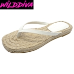 KASARA-01 WHOLESALE WOMEN'S ESPADRILLE FLAT SANDALS