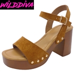 KYNA-07 WHOLESALE WOMEN'S HEEL CLOG SANDALS