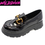 KYOTO-08 WOMEN'S CASUAL LOAFER SHOES (PATENT)
