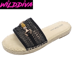LALO-01 WHOLESALE WOMEN'S ESPADRILLE FLAT SANDALS