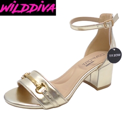 *WIDE FIT* LARINA-229W WHOLESALE WOMEN'S LOW HEEL SANDALS ***LOW STOCK