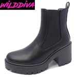 LISBON-02 WHOLESALE WOMEN'S LUG SOLE CHELSEA BOOTS