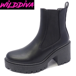 LISBON-02 WHOLESALE WOMEN'S LUG SOLE CHELSEA BOOTS