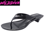 LUMOS-01 WHOLESALE WOMEN'S JELLY KITTEN HEEL SANDALS