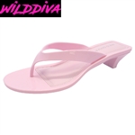 LUMOS-01 WHOLESALE WOMEN'S JELLY KITTEN HEEL SANDALS