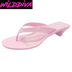 LUMOS-01 WHOLESALE WOMEN'S JELLY KITTEN HEEL SANDALS