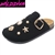 MATCHA-56 WHOLESALE WOMEN'S FASHION FOOTBED CLOG SANDALS