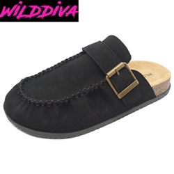 MATCHA-64 WHOLESALE WOMEN'S FASHION FOOTBED CLOG SANDALS